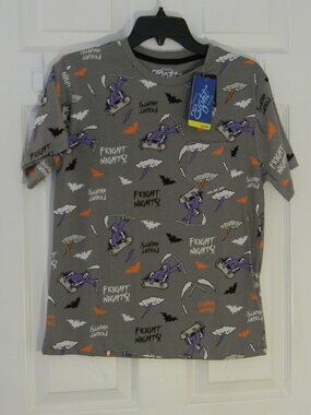 Eighty Eight Brand Youth Tee w Pocket Skateboard Skeleton Halloween NWT